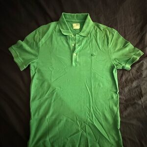 Lacoste Classic Green Vintage Wash Polo